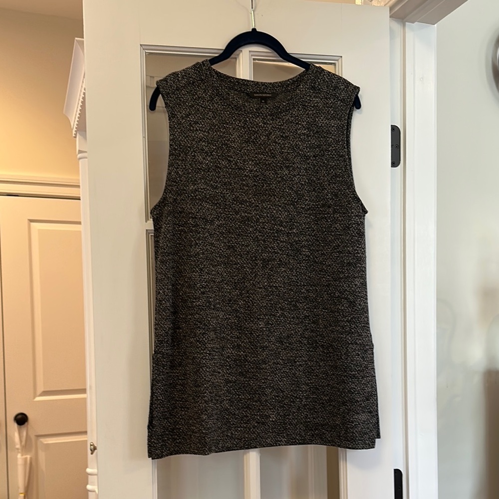 Banana Republic Black and White Sweater Shell